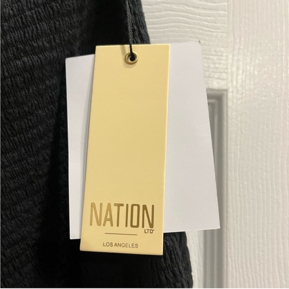 Nation LTD Kirstie Smocked One Shoulder Size Large NWT - Picture 6 of 7